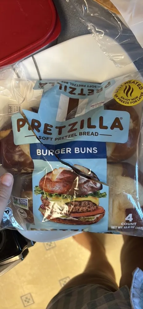 Soft Pretzel Bread Burger Buns
