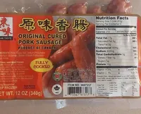 Original cured pork sausage