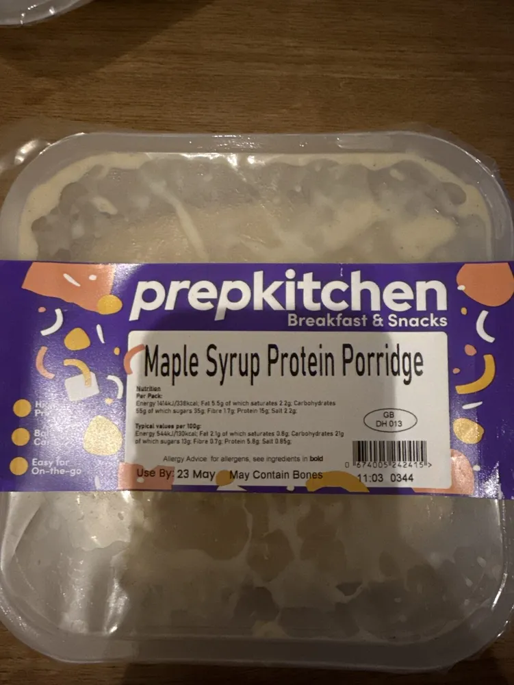 Maple Syrup Protein Porridge
