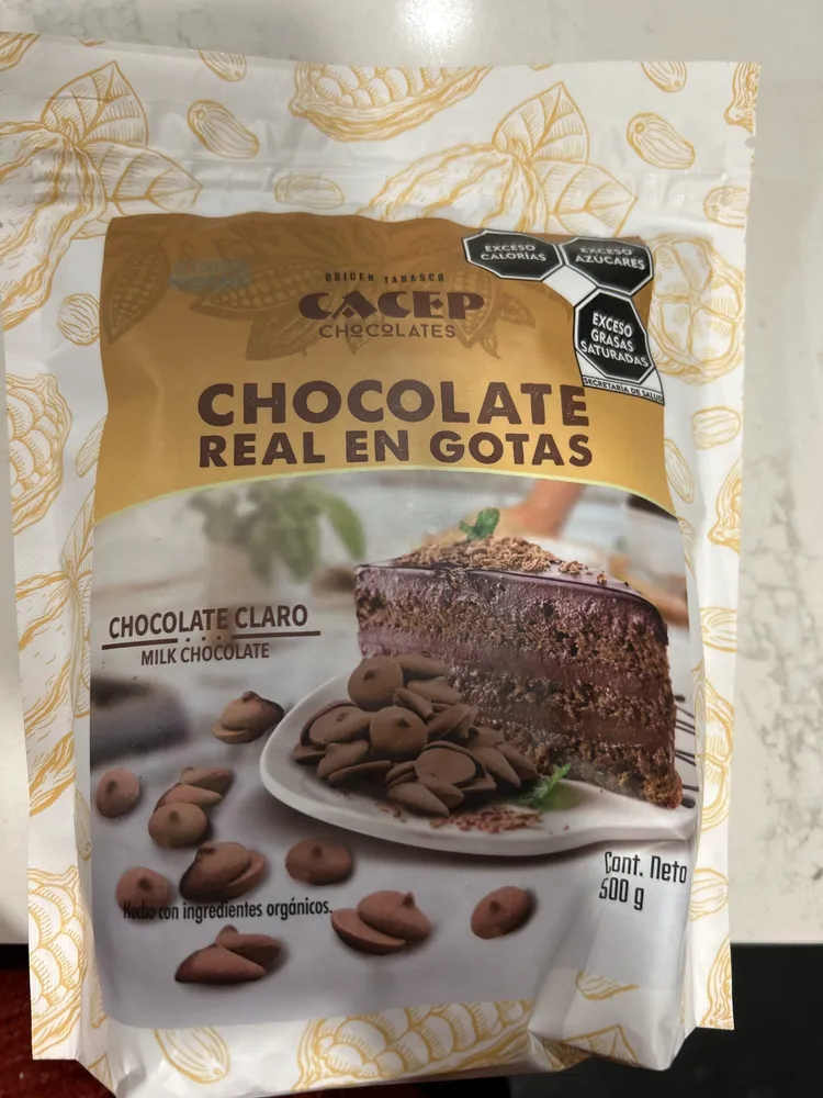 Chocolate real en gotas chocolate claro milk chocolate