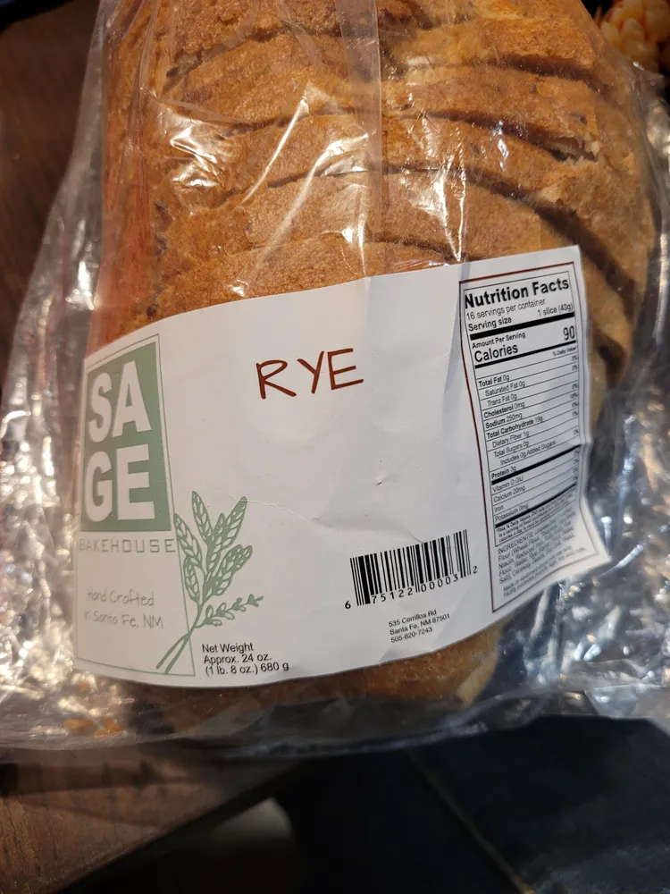 sage bakehouse rye