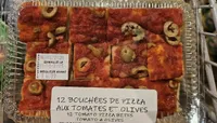 12 bouchées de pizza tomates olives
