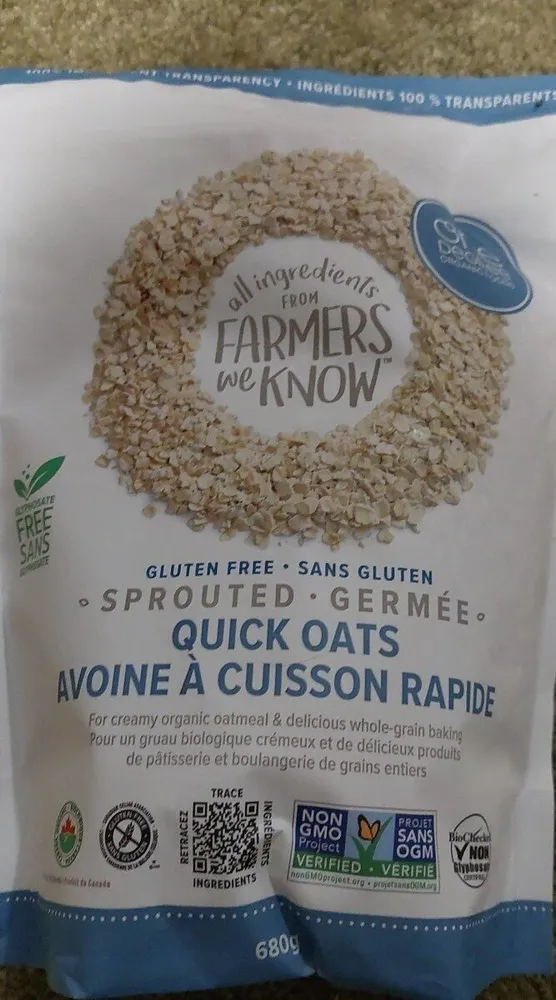 Organic Sprouted Rolled Oats