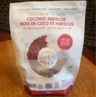 Gluten Free Sprouted Coconut Hibiscus Tea-Infused Granola