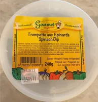 Trempette aux épinards