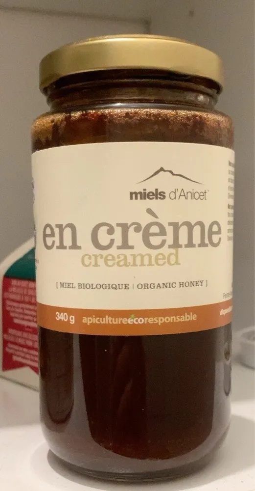 En crème, miel biologique