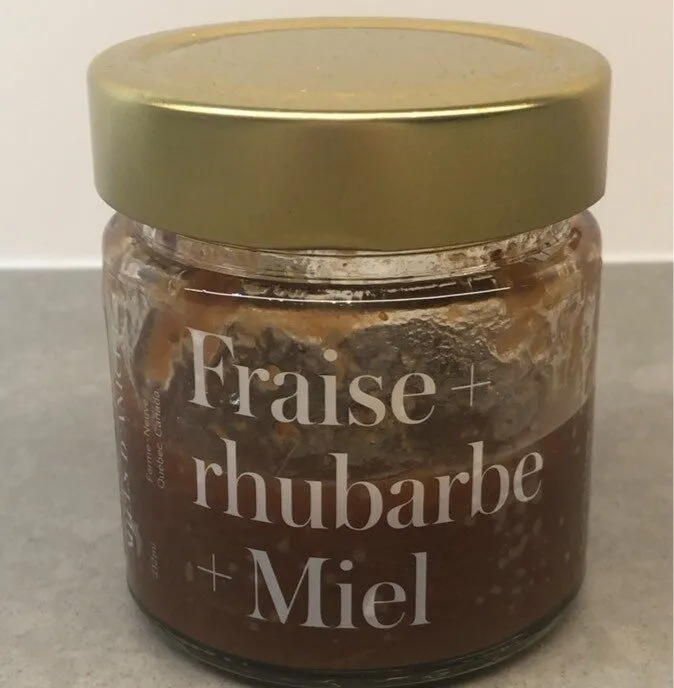 Fraise + rhubarbe + Miel
