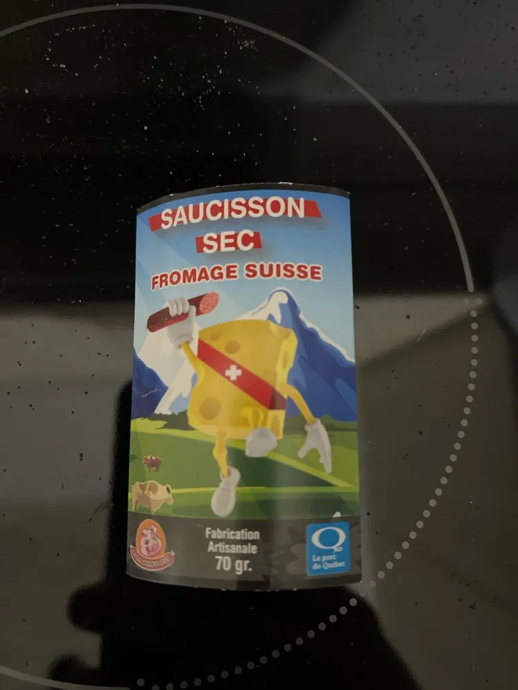 Saucisson Sec Fromage Suisse