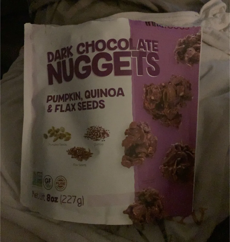 Dark chocolate nuggets