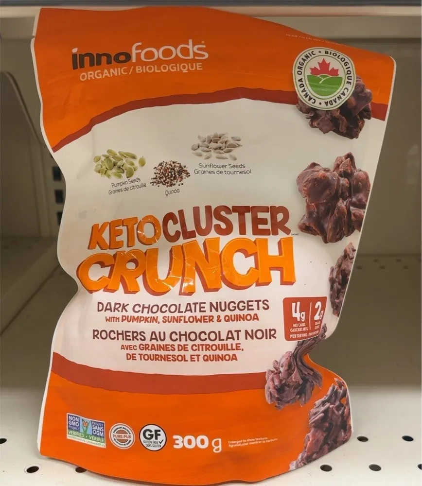 Organic KETO Cluster Crunch Dark Chocolate Nuggets