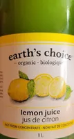 Organic Lemon Juice (not from concentrate)