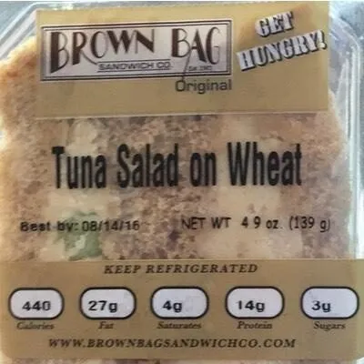 Tuna Salad on Wheat