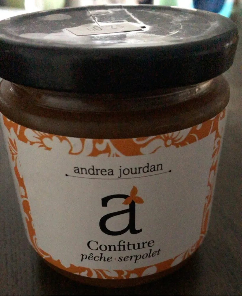 Confiture pêche serpolet
