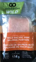 Portion de saumon rose sauvage du pacifique
