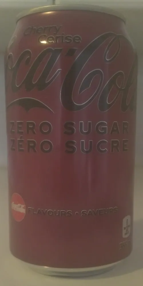 Cherry-flavoured calorie-free cola