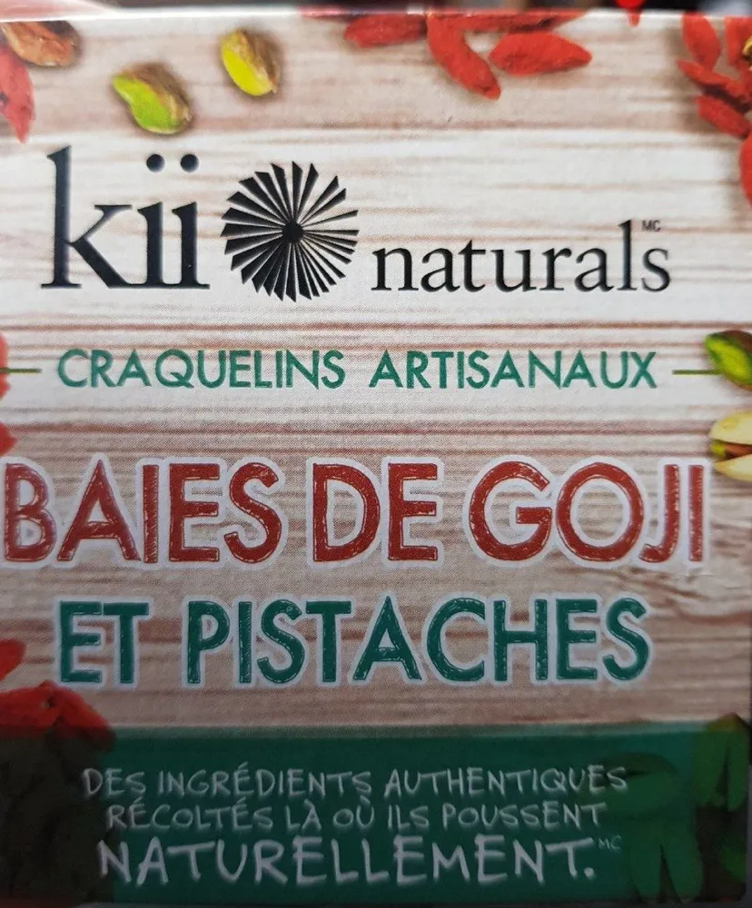 Craquelins artisanaux Baies de Goji et Pistaches