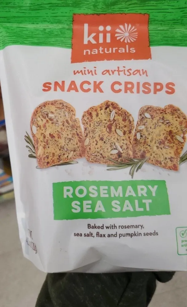 Rosemary Sea Salt Mini Artisan Snack Crisps