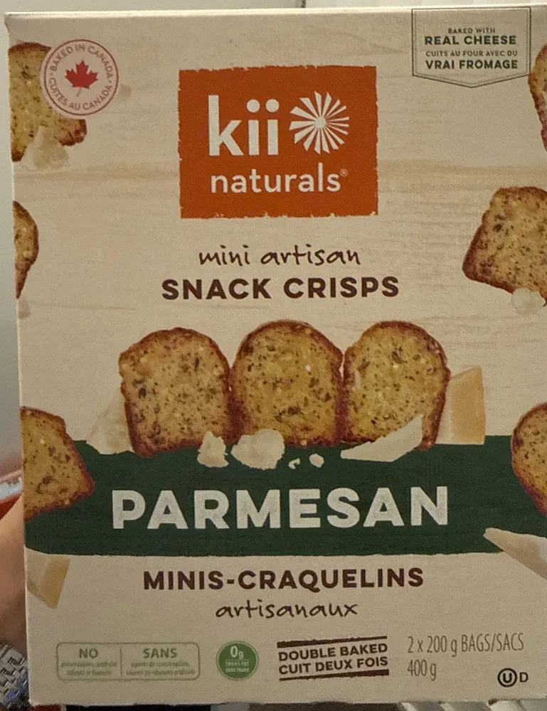 Mini Artisan Parmesan Snack Crisps