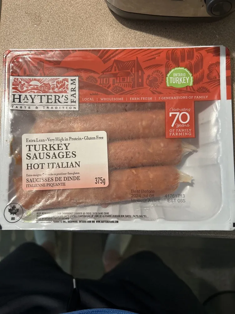 Turkey Sausages Hot Italian