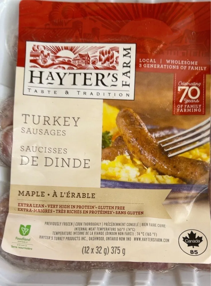 Turkey sausage