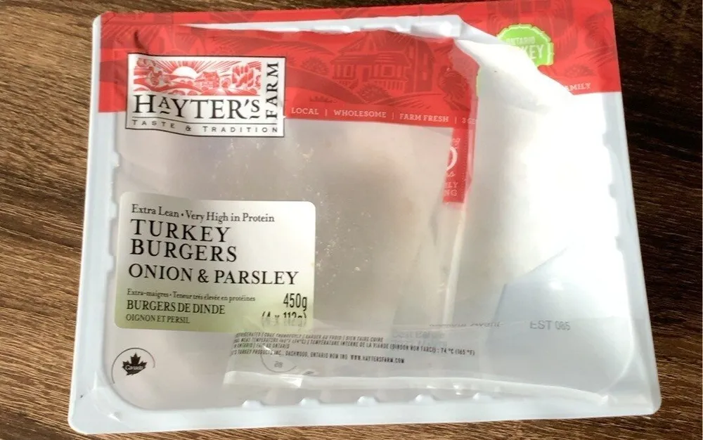 Hayter’s Farm Turkey Burgers