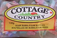 Sour bubblegum bottles