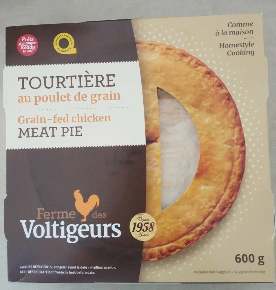 Tourtière au poulet de grain