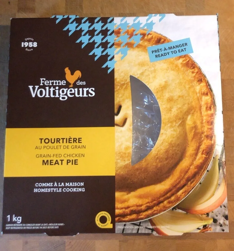 Tourtière au poulet de grain