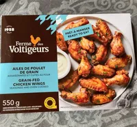 Ailes de poulet de grain