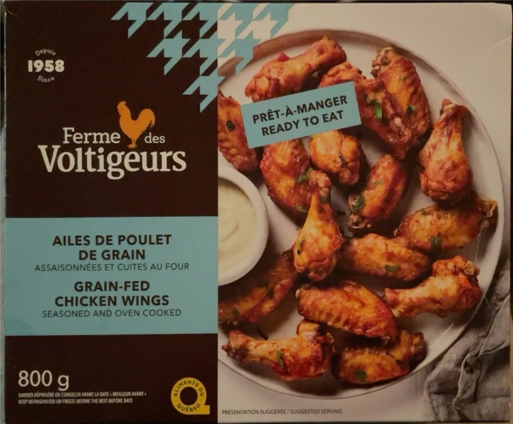 Ailes de poulet de grain