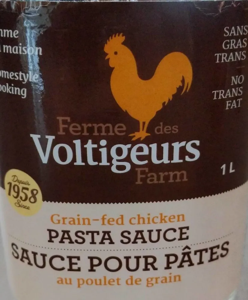 Sauce pour pâtes au poulet de grain