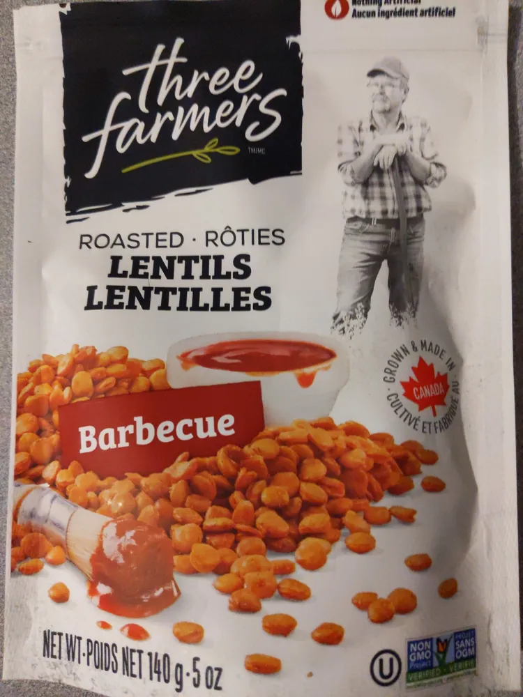 Roasted lentils