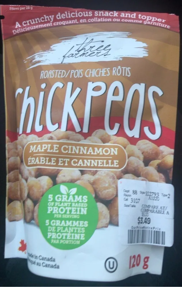 Roasted Chickpeas maple cinnamon