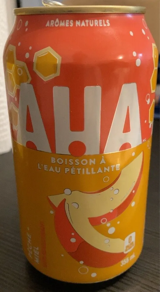 Boisson à l'eau pétillante Pêche + Miel