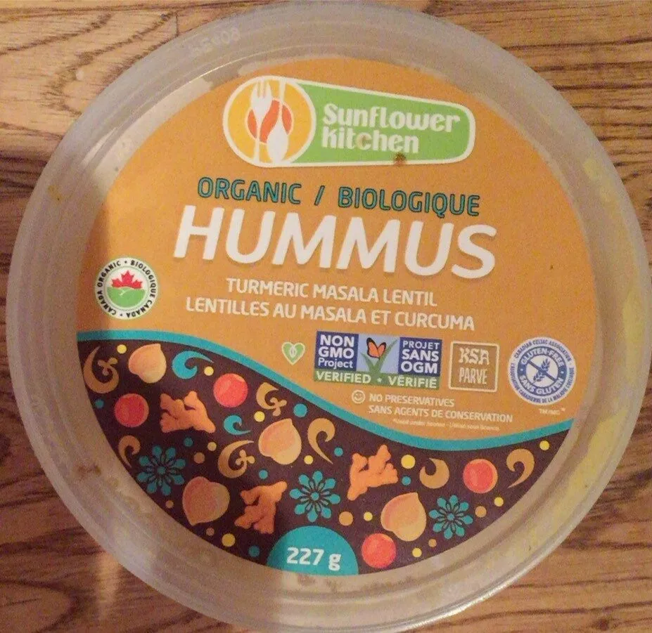 Organic Hummus Turmeric Masala Lentil