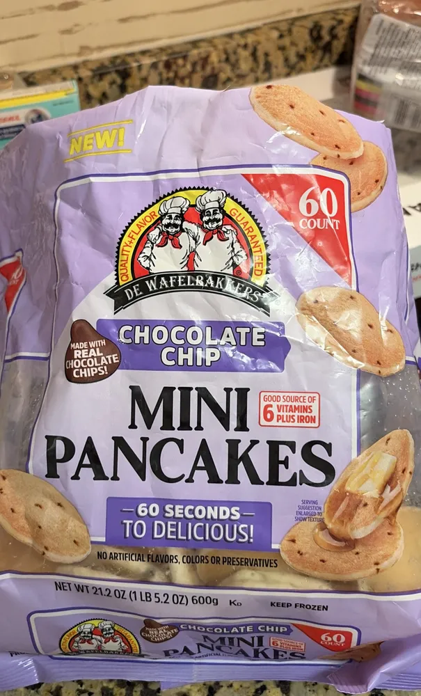 chocolate chip mini pancakes