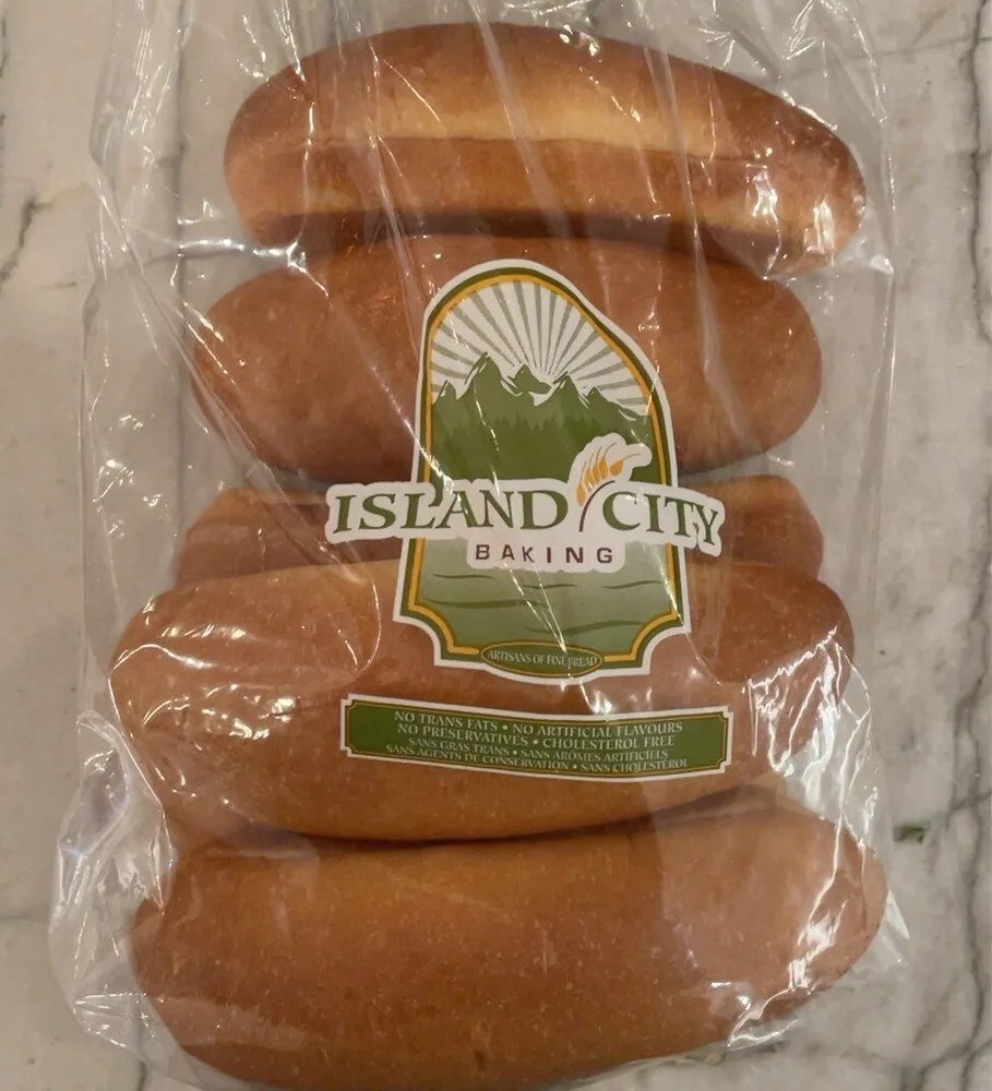 White Hot Dog Bun 6”