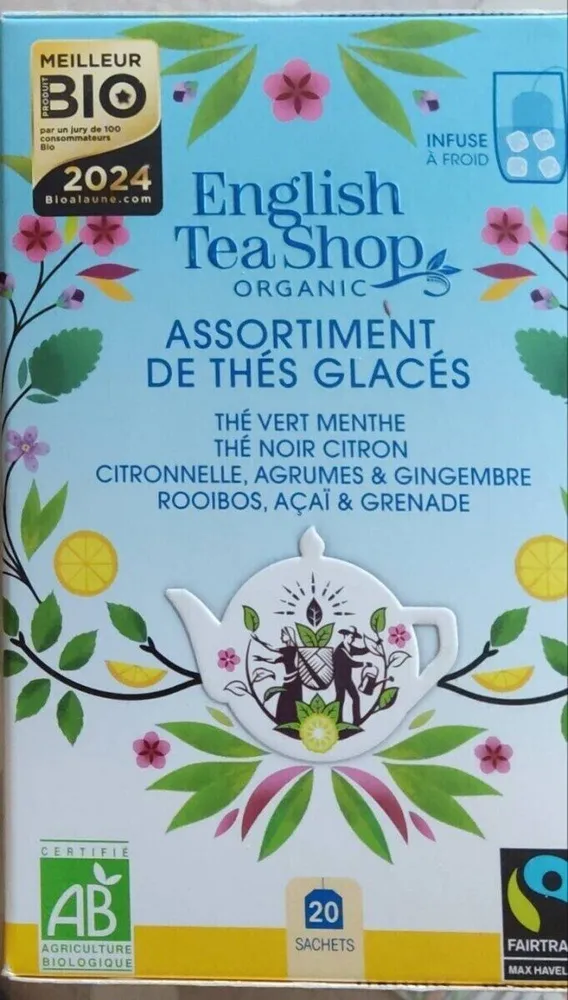 English TeaShop organic assortiment thé glacés