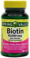 Spring Valley Biotin Tablets, 10, 000mcg,