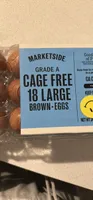 18 Large Cage Free Brown Eggs