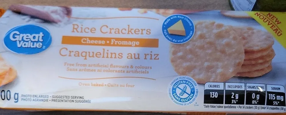 RICE CRACKERS CHEESE - FROMAGE