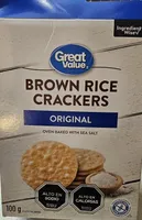 Brown rice crackers
