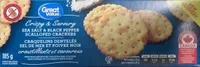 Great Value Sea Salt & Black Pepper Scalloped Crackers