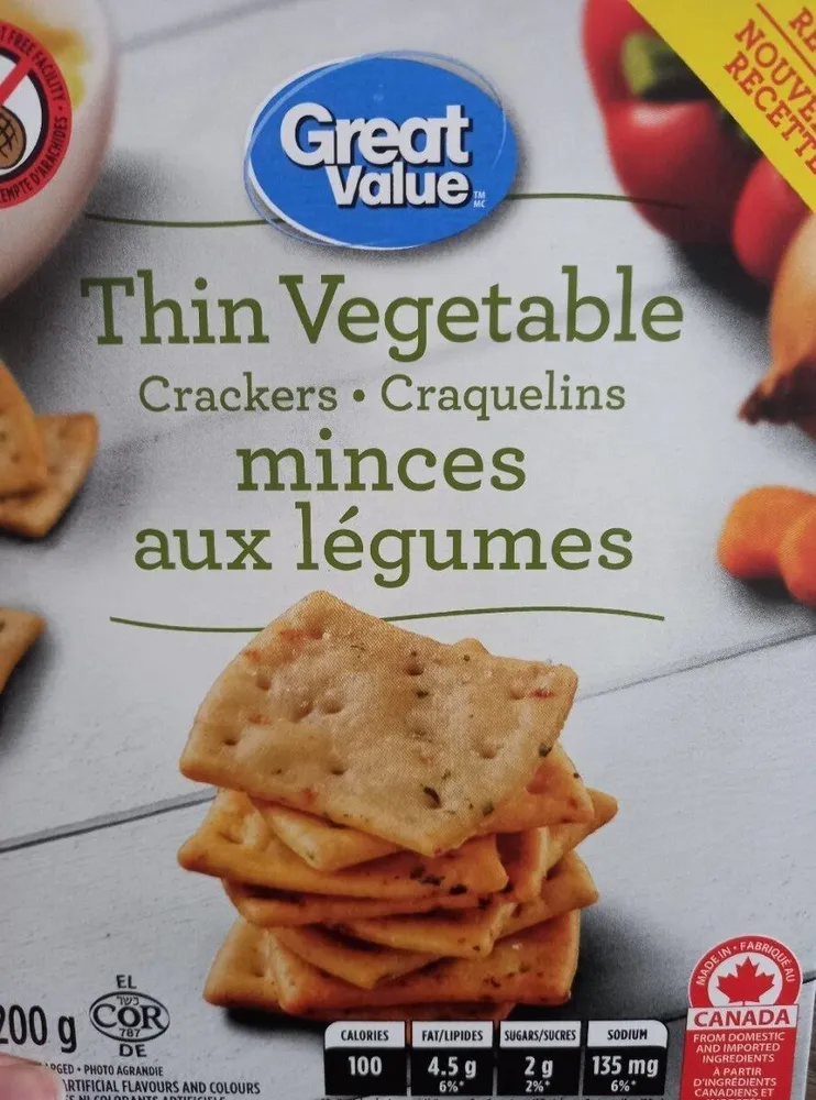 Thin Vegetables Crackers