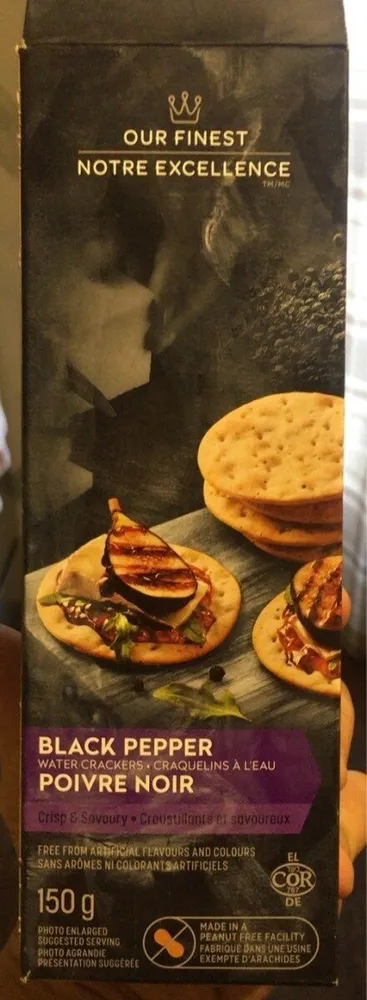 Black Pepper Water Crackers