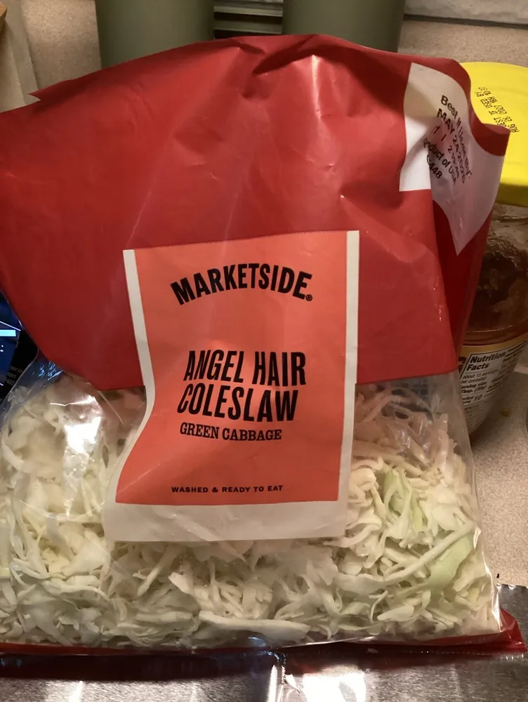 Angel Hair Coleslaw Green Cabbage