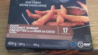 Breaded coconut shrimp