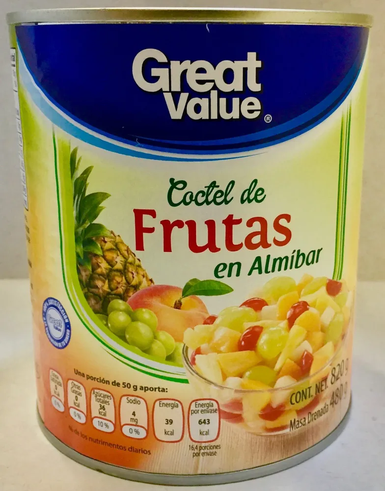 COCTÉL DE FRUTAS EN ALMÍBAR