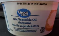 Margarine d'huile végétale à 68%