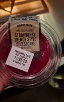 Strawberry french style cheesecake